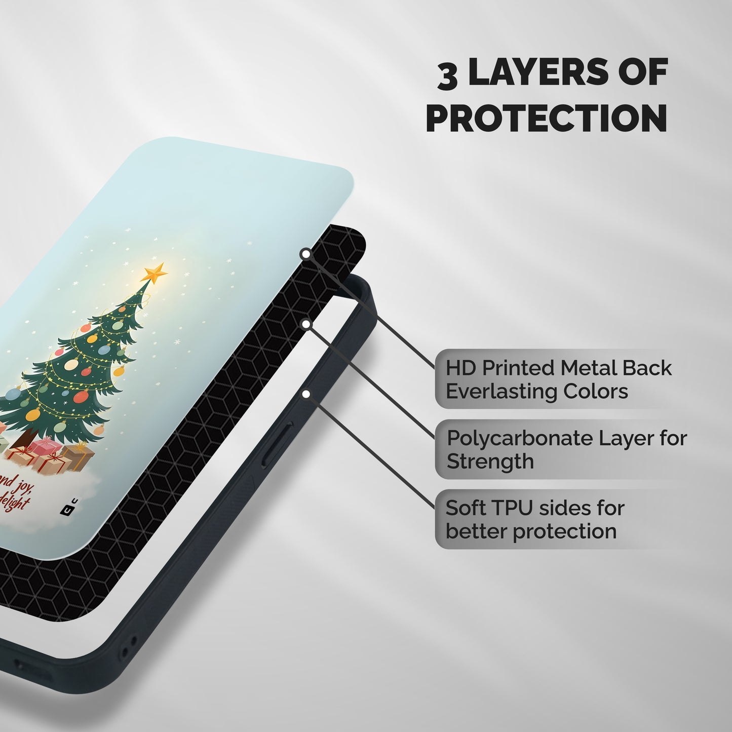 Seasons Delight Shockproof Hybrid Protection (Metal + TPU) Back Case Cover