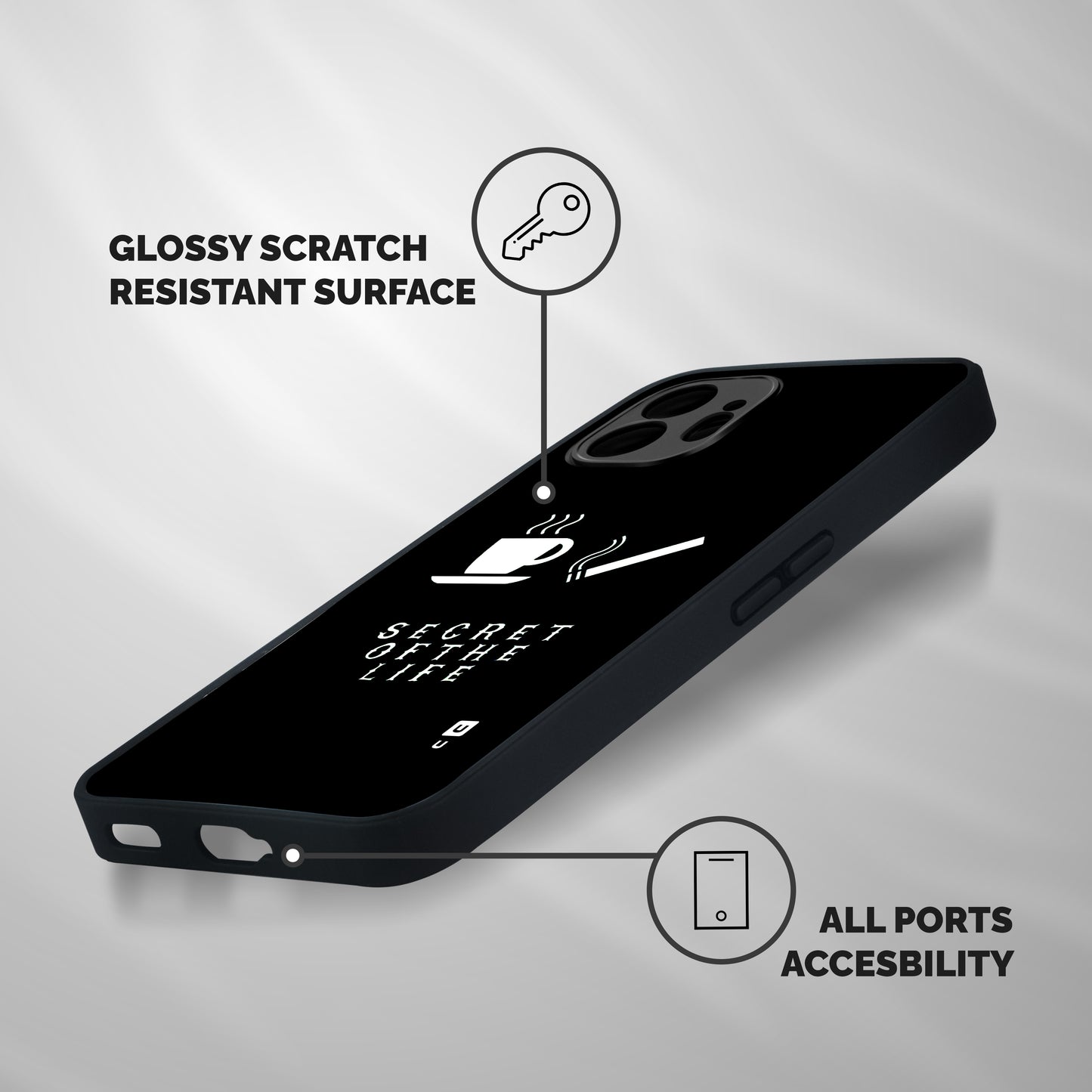 Secrate of Life Shockproof Hybrid Protection (Metal + TPU) Back Case Cover