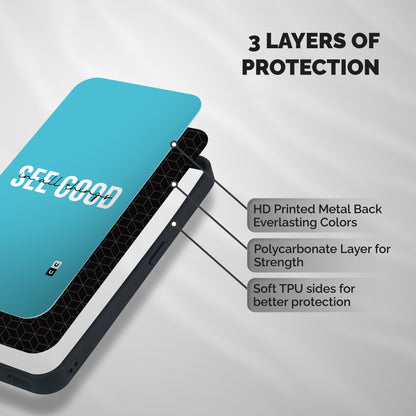See Good in All Things Shockproof Hybrid Protection (Metal + TPU) Back Case Cover