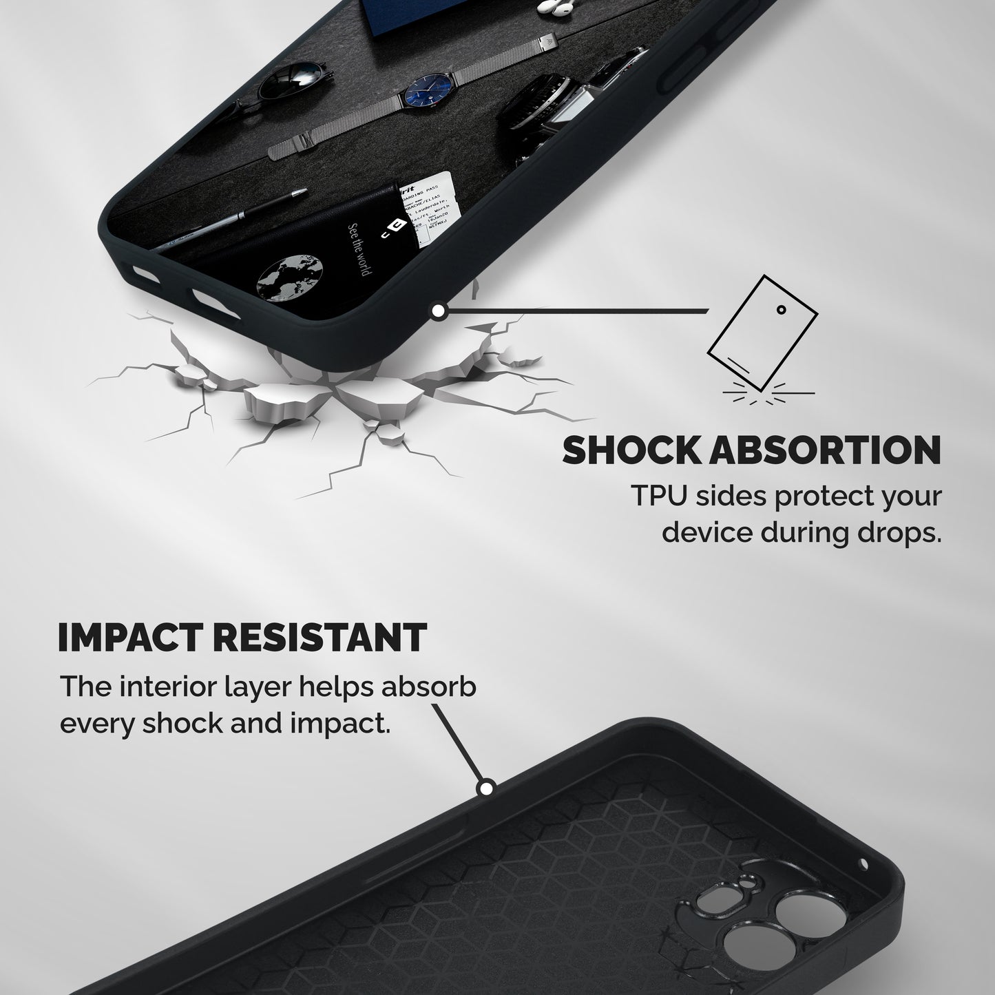 See The World Shockproof Hybrid Protection (Metal + TPU) Back Case Cover