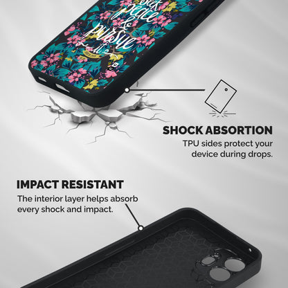 Seek Peace Shockproof Hybrid Protection (Metal + TPU) Back Case Cover