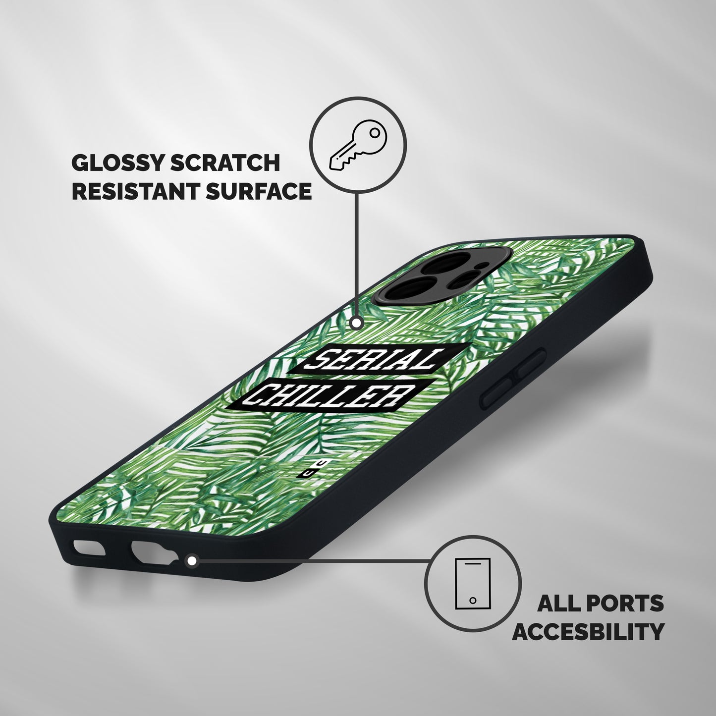Serial Chiller Shockproof Hybrid Protection (Metal + TPU) Back Case Cover