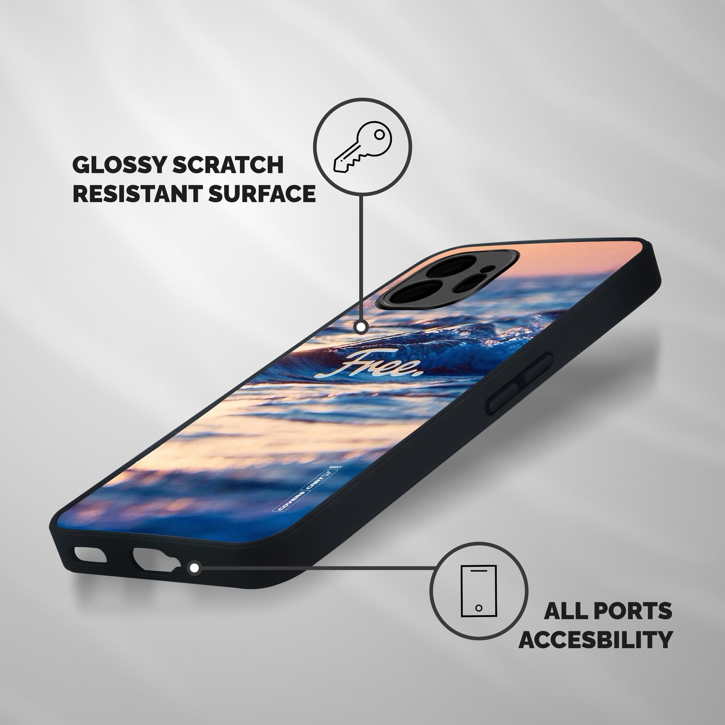 Set Yourself Free Shockproof Hybrid Protection (Metal + TPU) Back Case Cover