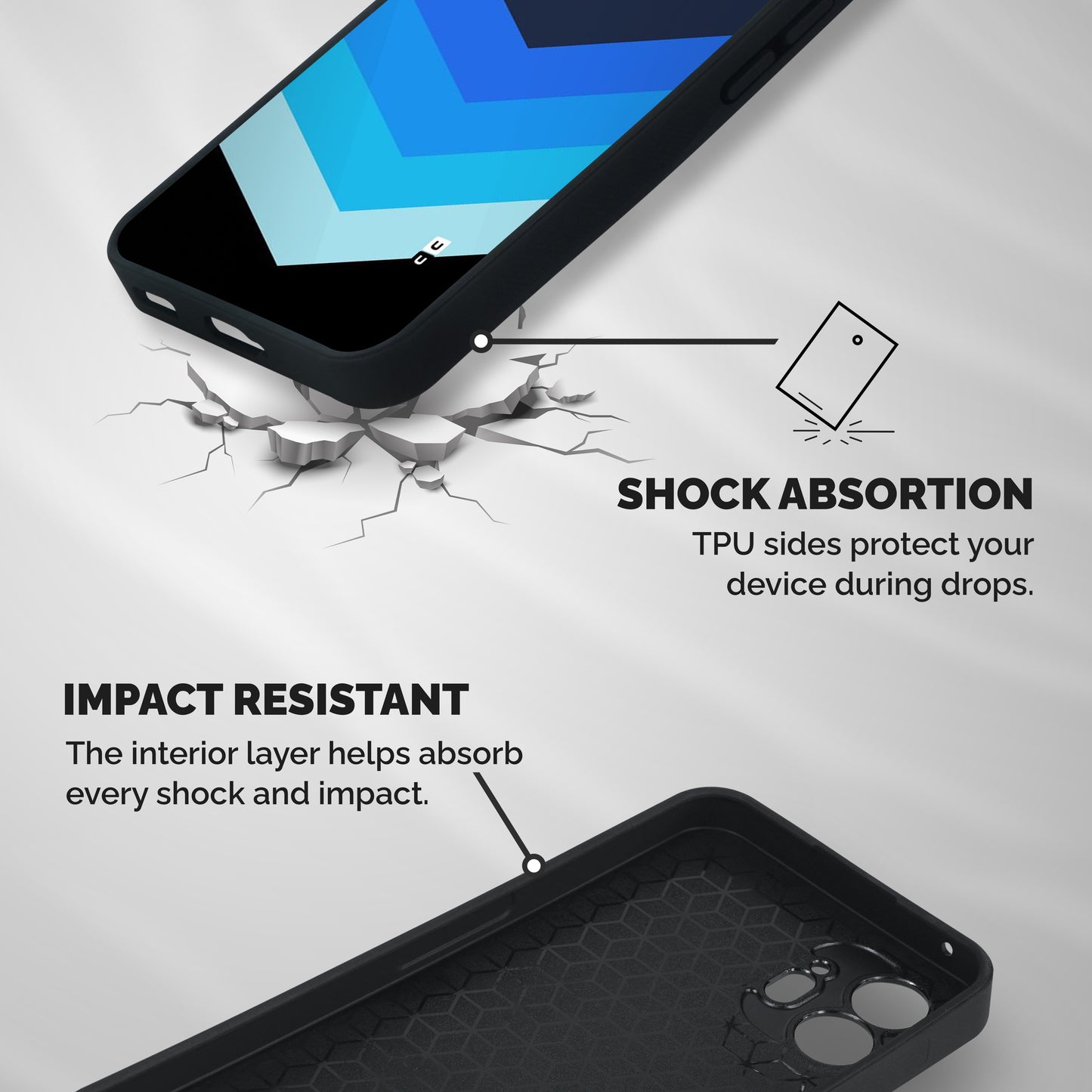 Shades Colors Shockproof Hybrid Protection (Metal + TPU) Back Case Cover
