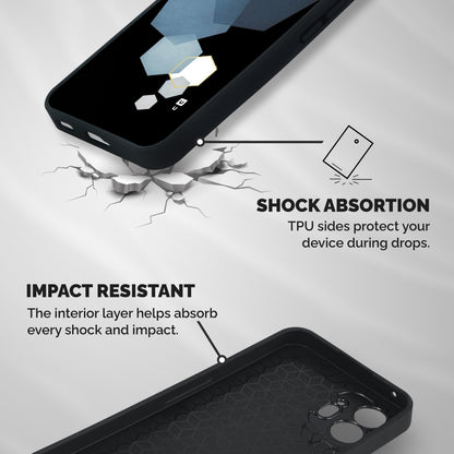 Shades Of Blue Shapes Shockproof Hybrid Protection (Metal + TPU) Back Case Cover
