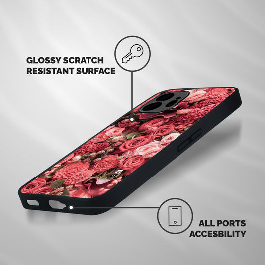 Shades Of Peach Shockproof Hybrid Protection (Metal + TPU) Back Case Cover