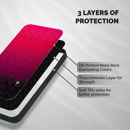 Shades Red Design Shockproof Hybrid Protection (Metal + TPU) Back Case Cover