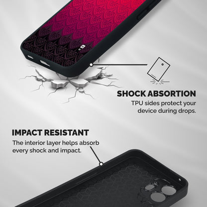 Shades Red Design Shockproof Hybrid Protection (Metal + TPU) Back Case Cover
