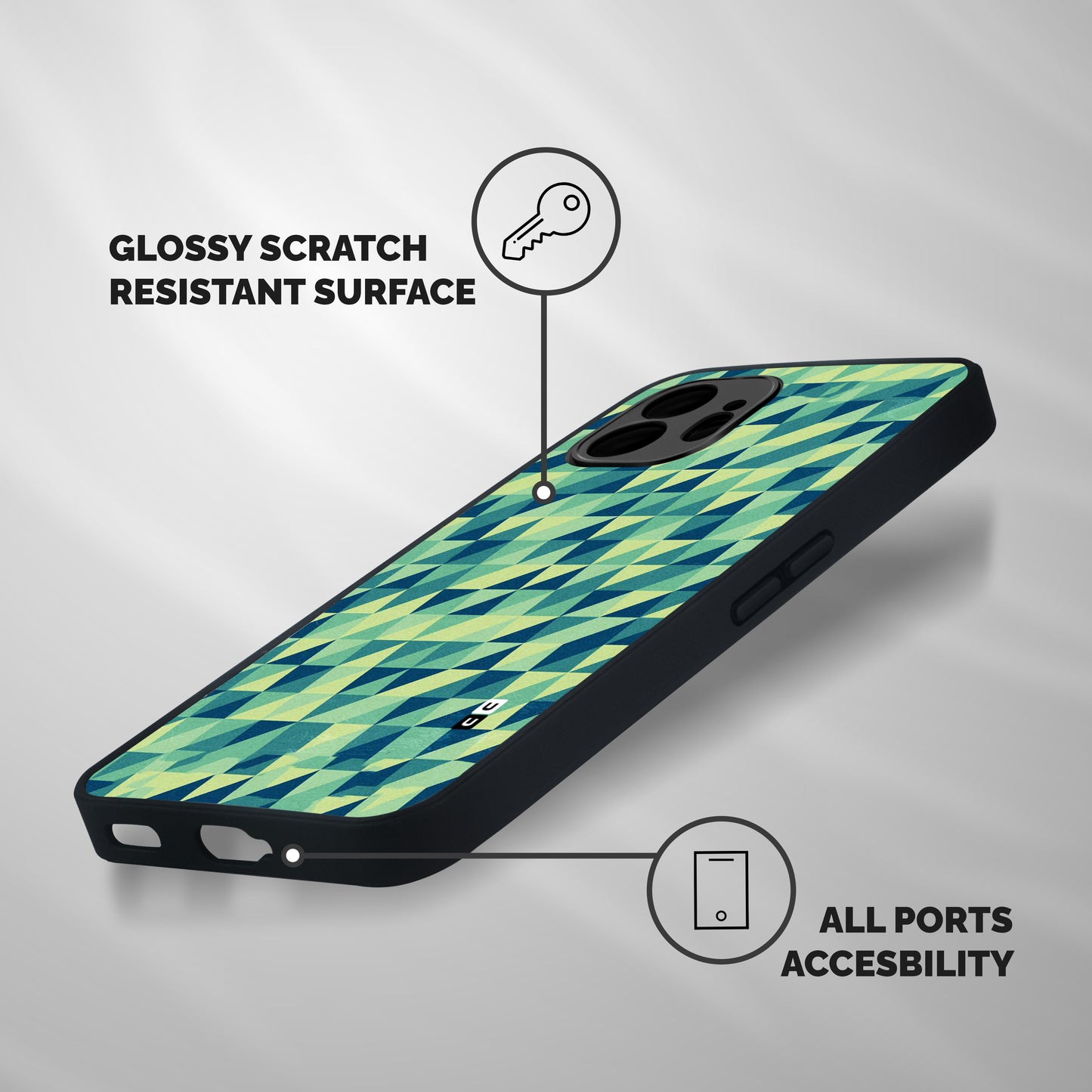 Shady Green Shockproof Hybrid Protection (Metal + TPU) Back Case Cover