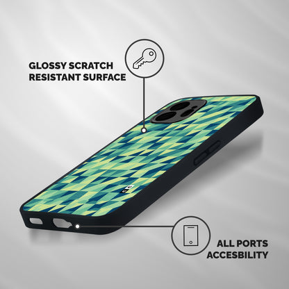 Shady Green Shockproof Hybrid Protection (Metal + TPU) Back Case Cover