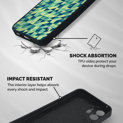 Shady Green Shockproof Hybrid Protection (Metal + TPU) Back Case Cover