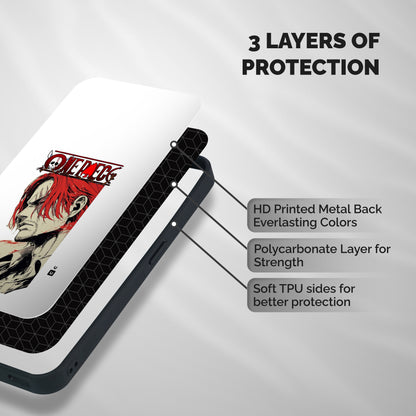 Shanks Sketch Shockproof Hybrid Protection (Metal + TPU) Back Case Cover
