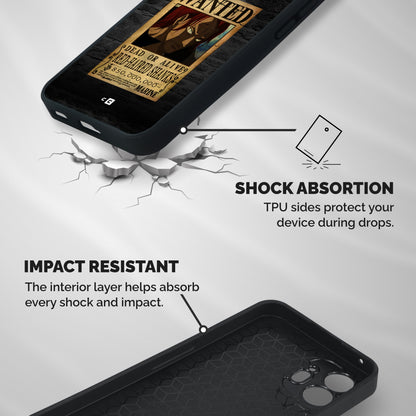 Shanks Wanted Shockproof Hybrid Protection (Metal + TPU) Back Case Cover