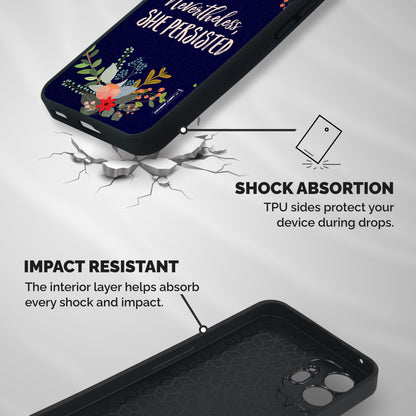 She Persisted Shockproof Hybrid Protection (Metal + TPU) Back Case Cover