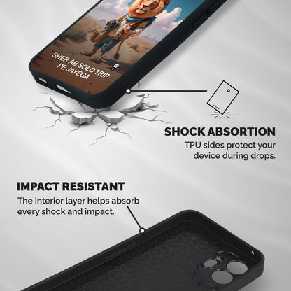 Sher Solo Trip Shockproof Hybrid Protection (Metal + TPU) Back Case Cover