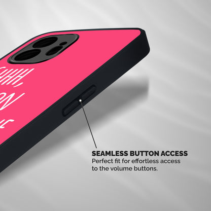 Shhh.. I M on the Phone Shockproof Hybrid Protection (Metal + TPU) Back Case Cover