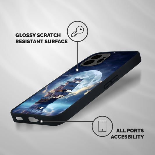 Ship InThe Dark Evening Shockproof Hybrid Protection (Metal + TPU) Back Case Cover