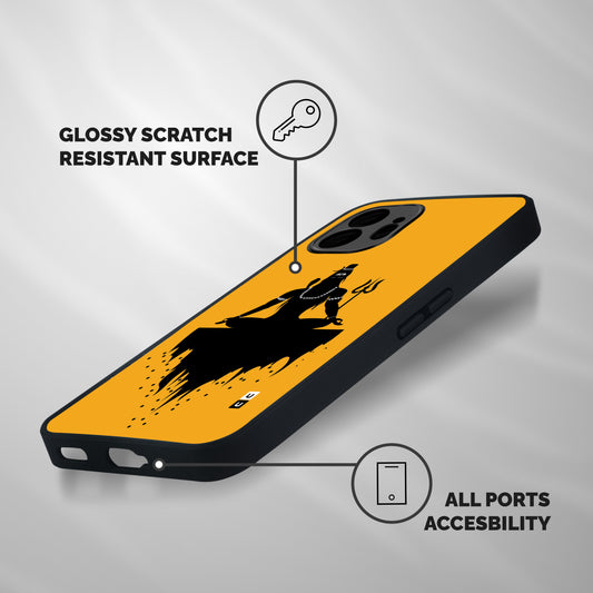 Shiva Meditation Shockproof Hybrid Protection (Metal + TPU) Back Case Cover