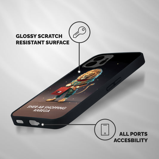 Shopping Sher Shockproof Hybrid Protection (Metal + TPU) Back Case Cover