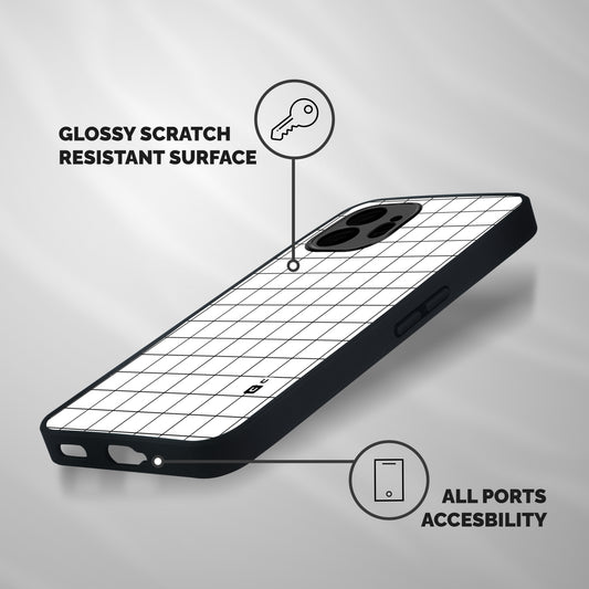 Simple Checks Shockproof Hybrid Protection (Metal + TPU) Back Case Cover