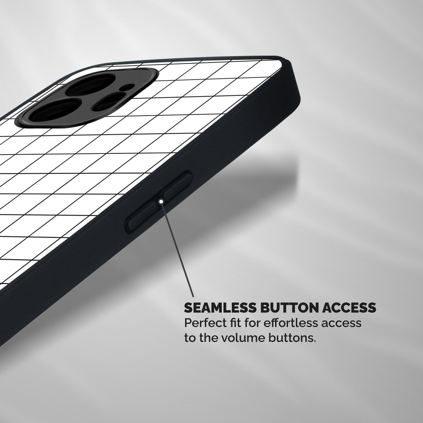 Simple Checks Shockproof Hybrid Protection (Metal + TPU) Back Case Cover