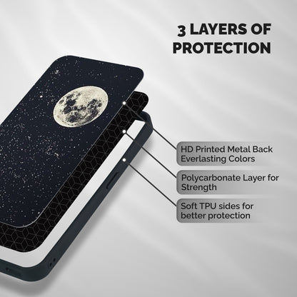 Simple Galaxy Shockproof Hybrid Protection (Metal + TPU) Back Case Cover