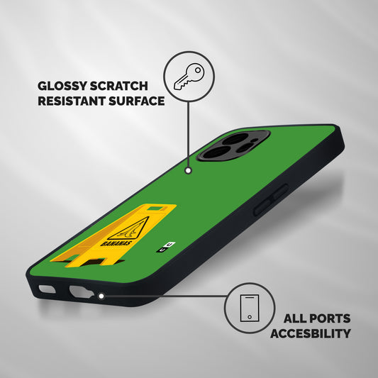 Simple Minimalist Bananas Shockproof Hybrid Protection (Metal + TPU) Back Case Cover