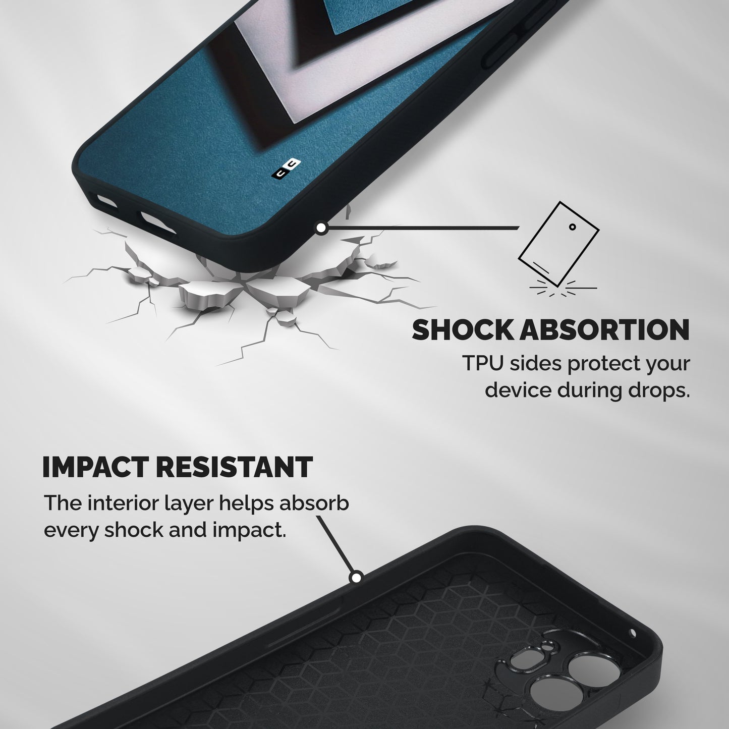 Simple Right Tick Shockproof Hybrid Protection (Metal + TPU) Back Case Cover