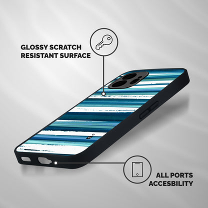 Simple Soothing Lines Shockproof Hybrid Protection (Metal + TPU) Back Case Cover