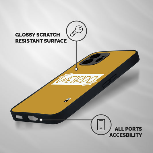 Simple Weirdo Shockproof Hybrid Protection (Metal + TPU) Back Case Cover
