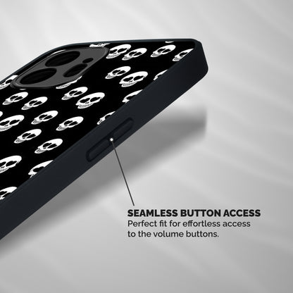 Skull Heart Shockproof Hybrid Protection (Metal + TPU) Back Case Cover
