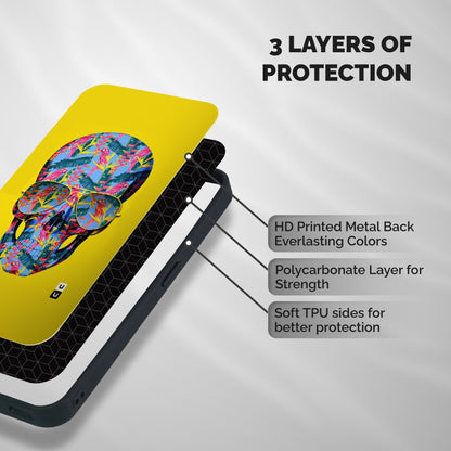 Skull Swag Shockproof Hybrid Protection (Metal + TPU) Back Case Cover