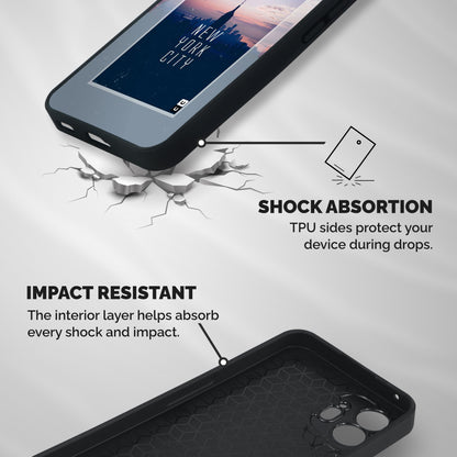 Sleepless City Shockproof Hybrid Protection (Metal + TPU) Back Case Cover