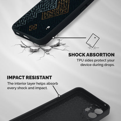 Smart Maze Shockproof Hybrid Protection (Metal + TPU) Back Case Cover