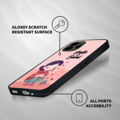 Smile And Shine Shockproof Hybrid Protection (Metal + TPU) Back Case Cover