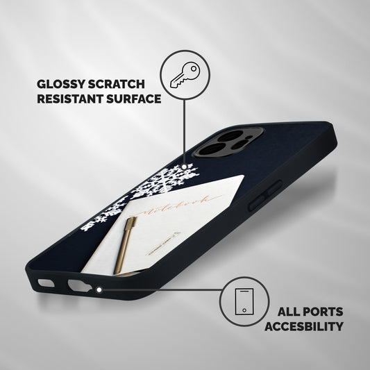 Snowflake Notebook Shockproof Hybrid Protection (Metal + TPU) Back Case Cover