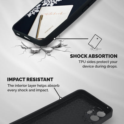 Snowflake Notebook Shockproof Hybrid Protection (Metal + TPU) Back Case Cover