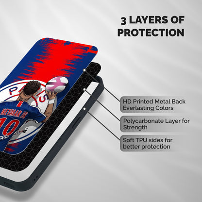 Soccer Star Junior Shockproof Hybrid Protection (Metal + TPU) Back Case Cover