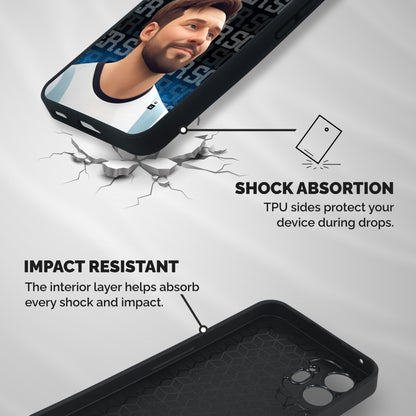 Soccer Star Smiles Shockproof Hybrid Protection (Metal + TPU) Back Case Cover