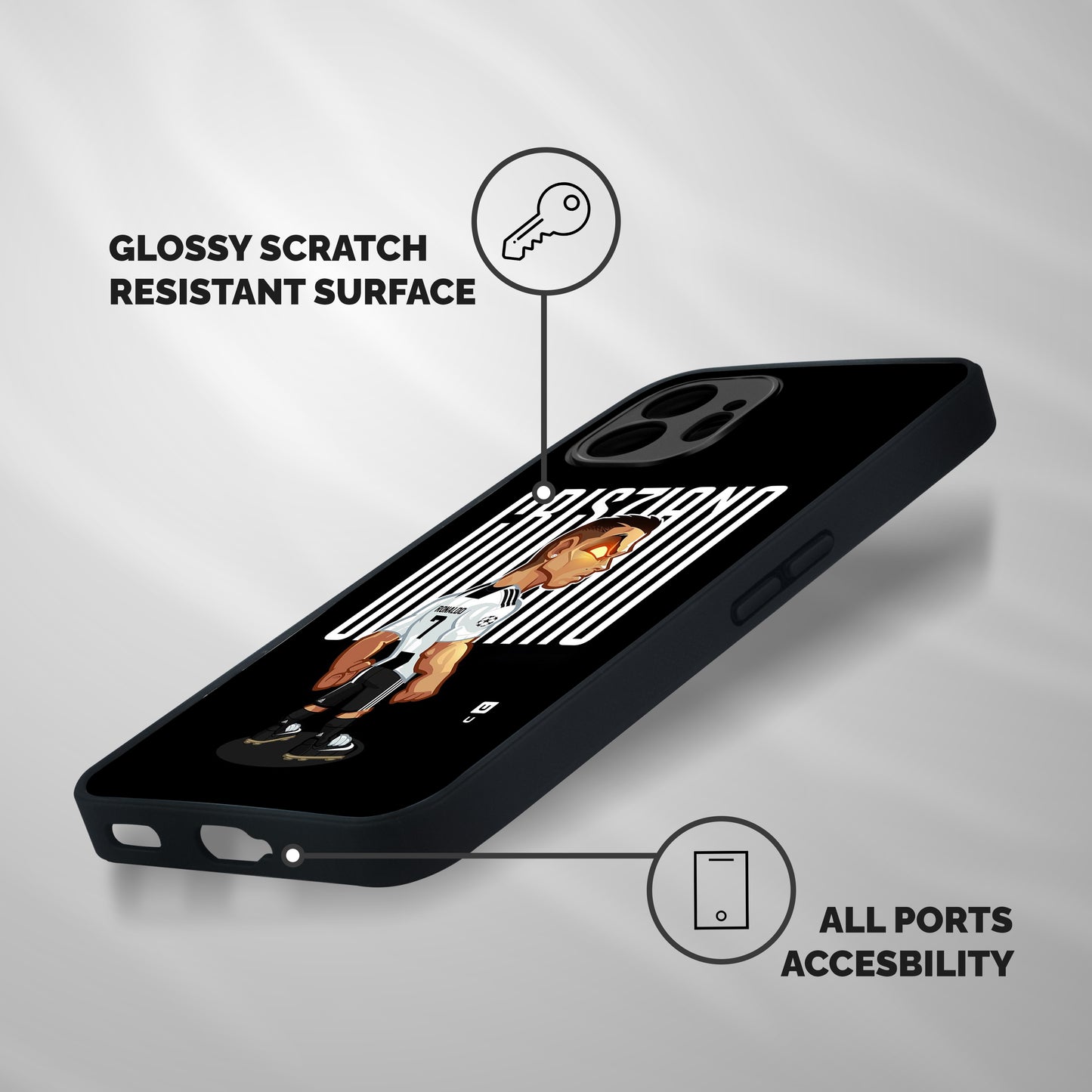 Soccer Star Shockproof Hybrid Protection (Metal + TPU) Back Case Cover