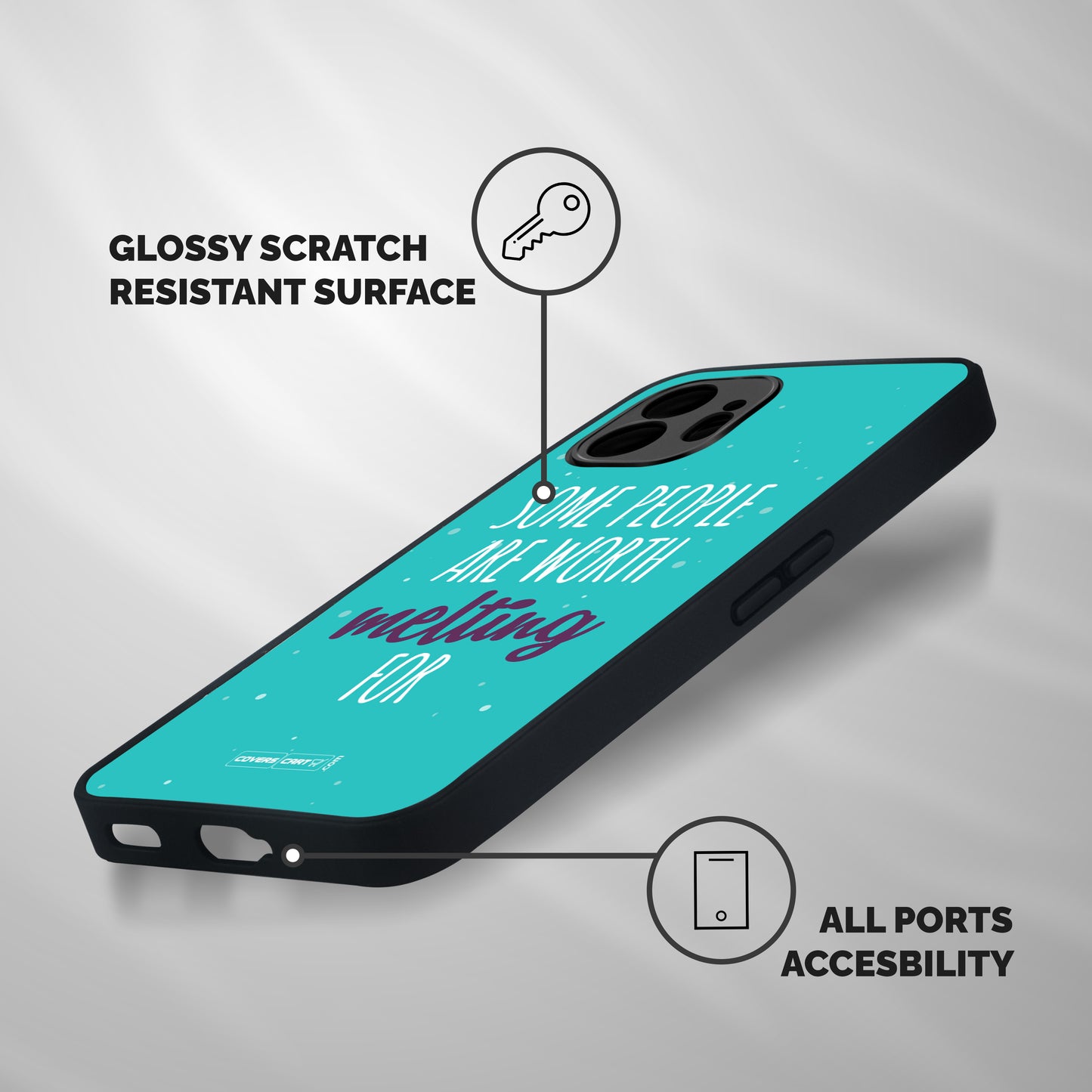 Some People Are Worth Melting For Shockproof Hybrid Protection (Metal + TPU) Back Case Cover