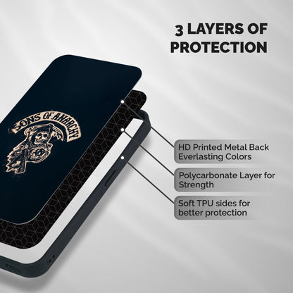 Sons Of Anarchy Shockproof Hybrid Protection (Metal + TPU) Back Case Cover