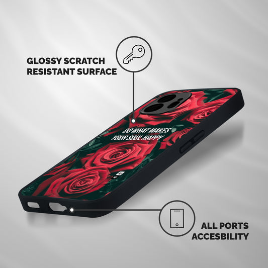 Soul Happy Shockproof Hybrid Protection (Metal + TPU) Back Case Cover