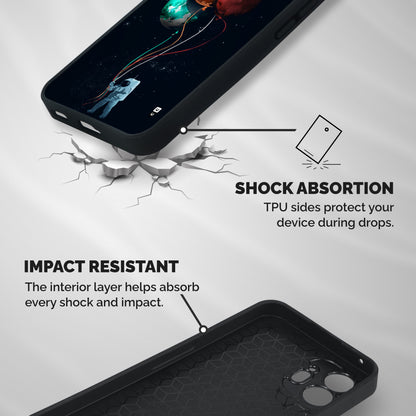 Space Balloons Shockproof Hybrid Protection (Metal + TPU) Back Case Cover