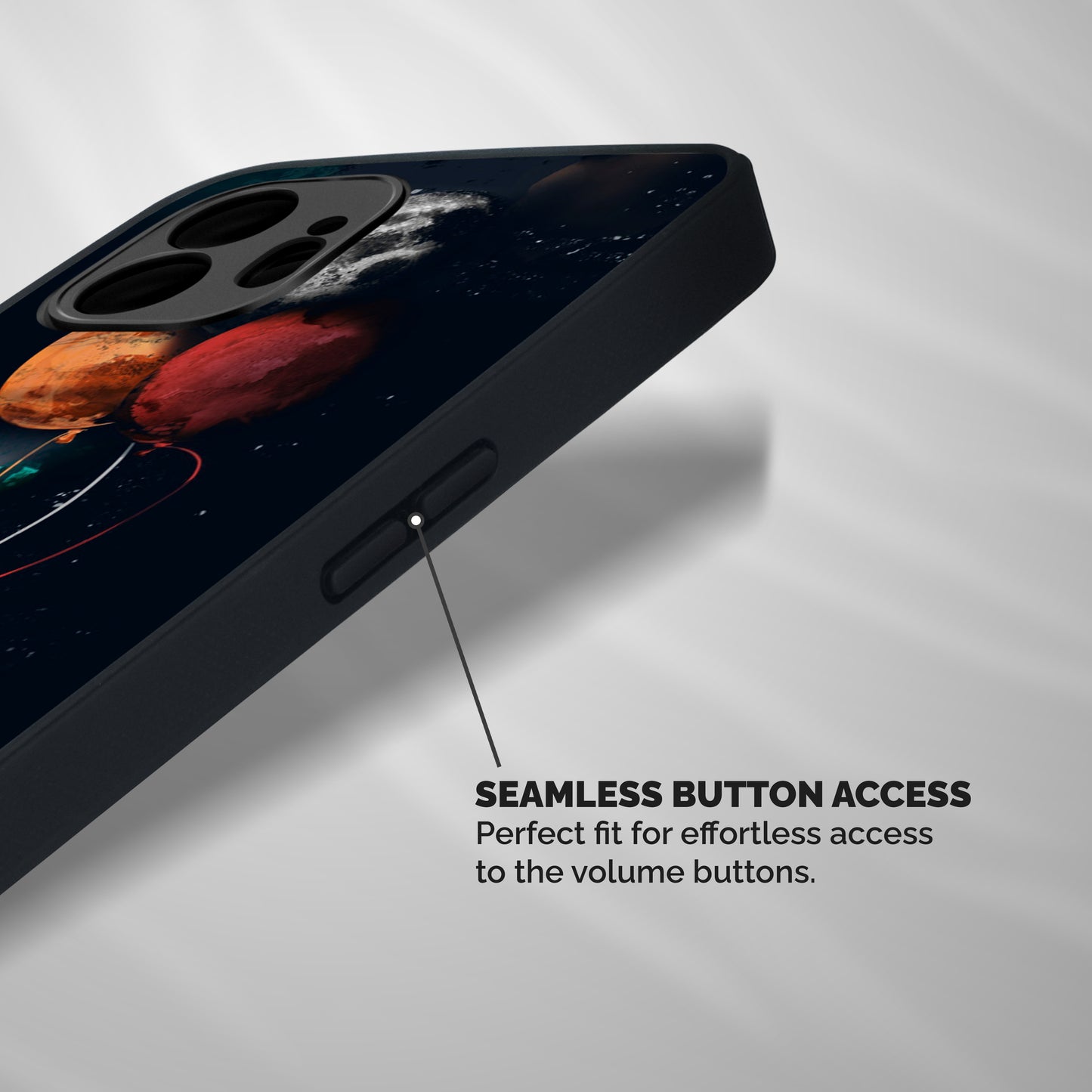 Space Balloons Shockproof Hybrid Protection (Metal + TPU) Back Case Cover