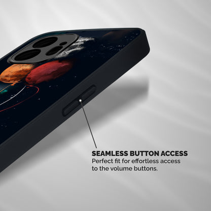 Space Balloons Shockproof Hybrid Protection (Metal + TPU) Back Case Cover