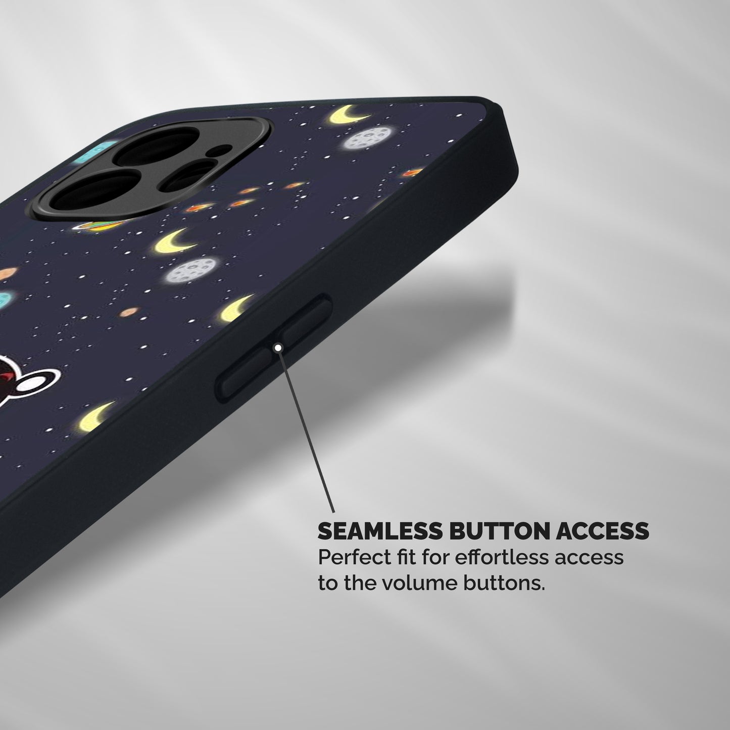 Space Bear Shockproof Hybrid Protection (Metal + TPU) Back Case Cover
