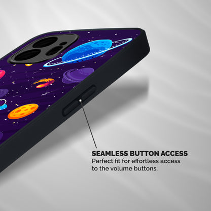 Space Exploring Shockproof Hybrid Protection (Metal + TPU) Back Case Cover