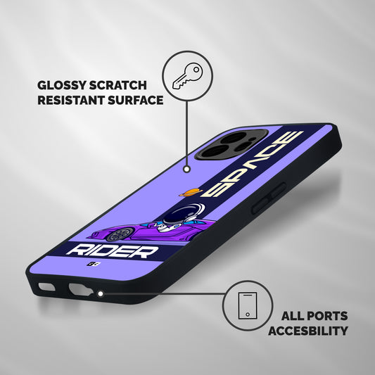 Space RIder Shockproof Hybrid Protection (Metal + TPU) Back Case Cover