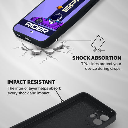 Space RIder Shockproof Hybrid Protection (Metal + TPU) Back Case Cover